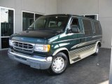 1999 Deep Emerald Green Metallic Ford E Series Van E150 Custom Passenger #16748209