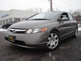 2007 Galaxy Gray Metallic Honda Civic LX Sedan #1671649