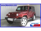 2008 Red Rock Crystal Pearl Jeep Wrangler Sahara 4x4 #16848894