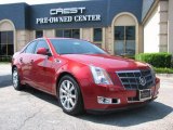 2009 Crystal Red Cadillac CTS Sedan #16908016