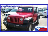 2007 Flame Red Jeep Wrangler X 4x4 #16896625