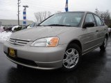 2001 Titanium Metallic Honda Civic LX Sedan #1671671