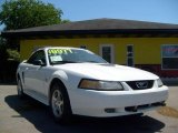 2000 Crystal White Ford Mustang V6 Convertible #16998174