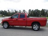 2005 Flame Red Dodge Ram 1500 SLT Quad Cab #16998703