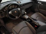 2008 Porsche 911 Turbo Cabriolet Black/Stone Grey Interior