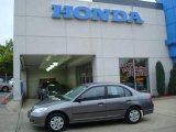 2005 Magnesium Metallic Honda Civic Value Package Sedan #17041389