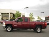 2008 Deep Ruby Metallic Chevrolet Silverado 2500HD LTZ Extended Cab 4x4 #17115029