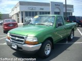 Jalapeno Green Metallic Ford Ranger in 1999