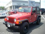 2002 Flame Red Jeep Wrangler Sport 4x4 #17172006