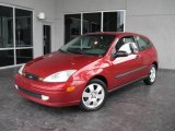 2002 Sangria Red Metallic Ford Focus ZX3 Coupe #17184666