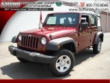 2009 Red Rock Crystal Pearl Jeep Wrangler Unlimited X 4x4 #17200481