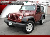 2007 Red Rock Crystal Pearl Jeep Wrangler Rubicon 4x4 #17200497