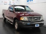 1999 Dark Toreador Red Metallic Ford F150 XLT Extended Cab #17329812