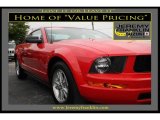 2008 Torch Red Ford Mustang V6 Deluxe Coupe #17318137