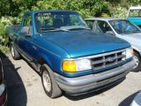 1993 Brilliant Blue Metallic Ford Ranger XL Regular Cab #17407666