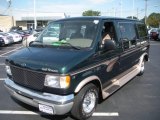 Deep Emerald Green Metallic Ford E Series Van in 2001