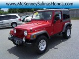 2005 Flame Red Jeep Wrangler Rubicon 4x4 #17548024
