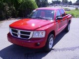 2008 Flame Red Dodge Dakota SLT Crew Cab 4x4 #17595237