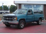 1995 Light Quasar Blue Metallic Chevrolet C/K K1500 Regular Cab 4x4 #17626506