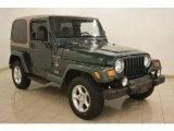 2000 Forest Green Pearl Jeep Wrangler Sahara 4x4 #17704243