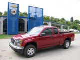 2005 Cherry Red Metallic GMC Canyon SL Extended Cab 4x4 #17691910