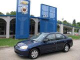 2003 Eternal Blue Pearl Honda Civic LX Sedan #17691906