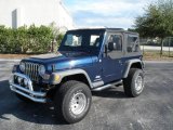 2004 Patriot Blue Pearl Jeep Wrangler X 4x4 #17740062
