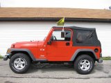 2005 Impact Orange Jeep Wrangler X 4x4 #17696216