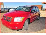 2007 Inferno Red Crystal Pearl Dodge Caliber SXT #1771265