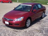 2007 Moroccan Red Pearl Honda Accord SE V6 Sedan #17749177