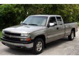 2000 Light Pewter Metallic Chevrolet Silverado 1500 LS Extended Cab 4x4 #17835016