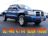 2005 Atlantic Blue Pearl Dodge Dakota SLT Quad Cab 4x4 #17895163