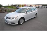 Snow Silver Metallic Saab 9-3 in 2008