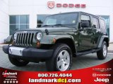 2008 Jeep Green Metallic Jeep Wrangler Unlimited Sahara 4x4 #17960812