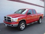 2005 Flame Red Dodge Ram 1500 SLT Quad Cab 4x4 #17969589