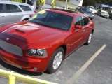 2006 Inferno Red Crystal Pearl Dodge Charger SE #17969247