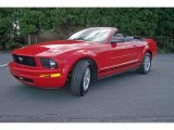 2008 Torch Red Ford Mustang V6 Deluxe Convertible #17956746