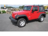 2007 Flame Red Jeep Wrangler X 4x4 #18036549
