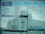 2010 Ford Mustang GT Coupe Window Sticker