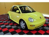 2000 Yellow Volkswagen New Beetle GLS Coupe #18108726