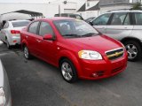 2008 Sport Red Metallic Chevrolet Aveo LT Sedan #18096072