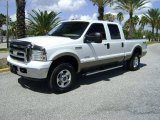 2005 Oxford White Ford F250 Super Duty Lariat Crew Cab 4x4 #18111212