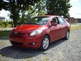 2008 Barcelona Red Pearl Toyota Yaris S Sedan #18104205