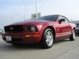 2009 Dark Candy Apple Red Ford Mustang V6 Convertible #1815960