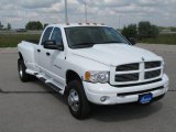 Bright White Dodge Ram 3500 in 2003