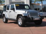 2008 Bright Silver Metallic Jeep Wrangler Unlimited Sahara 4x4 #18222525