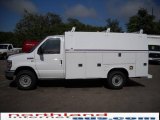 2009 Oxford White Ford E Series Cutaway E350 Commercial Utility Truck #18221171