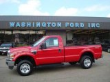 2009 Red Ford F250 Super Duty XL Regular Cab 4x4 #18231448