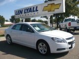 2009 Summit White Chevrolet Malibu LS Sedan #18225874