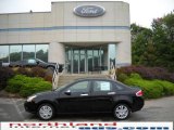 2010 Ebony Black Ford Focus SEL Sedan #18436270